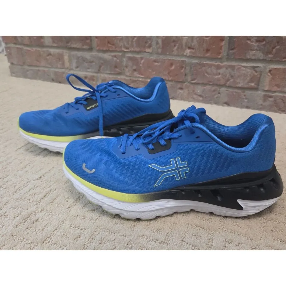 Kuru Triple Max Ion Sneaker Mens Size 12 Azure Blue and Sunny Lime